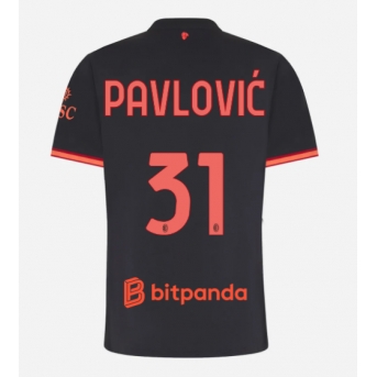 AC Milan Strahinja Pavlovic #31 Maglia Gara Terza Repliche 2026-27 Donna Maniche Corte
